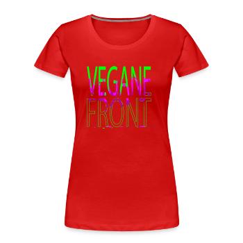 biologisch geburtstag humor weihnachten veganer - Frauen Premium Bio T-Shirt - Rot - Vorne - Mia (176cm)