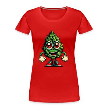 420 - Full Energy - Frauen Premium Bio T-Shirt - Rot - Vorne - Mia (176cm)