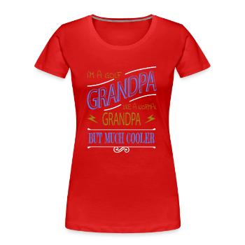 GolfMaman GolfPapa Clubs De Golf Filles Golf Entraîneur De GolfCadeau - T-shirt bio Premium Femme - rouge - Devant - Mia (176cm)