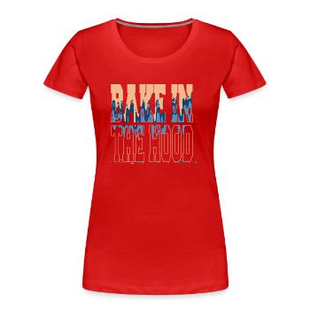 pampered chef cook cool chef curry happy - Frauen Premium Bio T-Shirt - Rot - Vorne - Mia (176cm)