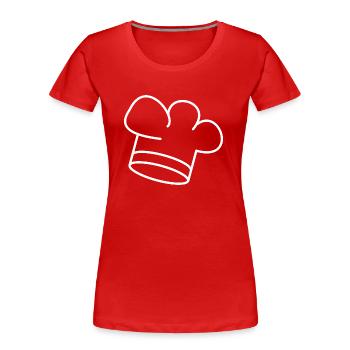Toque - Women's Premium Organic T-Shirt - red - Front - Mia (176cm)