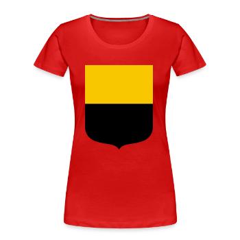 Saxe-Anhalt - T-shirt bio Premium Femme - rouge - Devant - Mia (176cm)