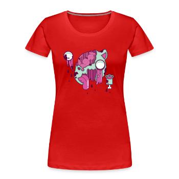 Spencer the cat - Women's Premium Organic T-Shirt - red - Front - Mia (176cm)