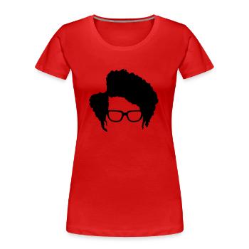 Moss IT-Crowd - Women's Premium Organic T-Shirt - red - Front - Mia (176cm)