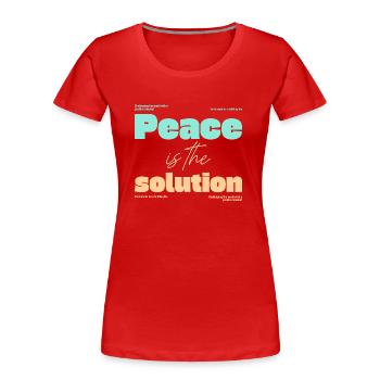 Geistige Gesundheit - Frauen Premium Bio T-Shirt - Rot - Vorne - Mia (176cm)