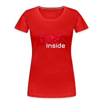 Demon Inside - Women's Premium Organic T-Shirt - red - Front - Mia (176cm)