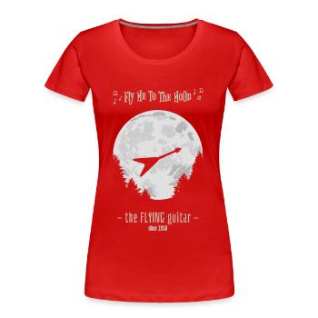 FLYING GUITAR - T-shirt bio Premium Femme - rouge - Devant - Mia (176cm)