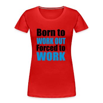 gym - Frauen Premium Bio T-Shirt - Rot - Vorne - Mia (176cm)
