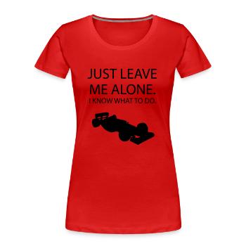 formule 1 kimi raikkonnen - T-shirt bio Premium Femme - rouge - Devant - Mia (176cm)