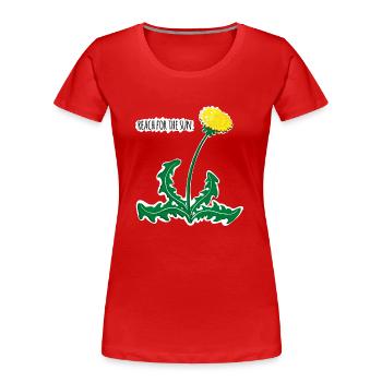 fall is for you - Women's Premium Organic T-Shirt - red - Front - Mia (176cm)