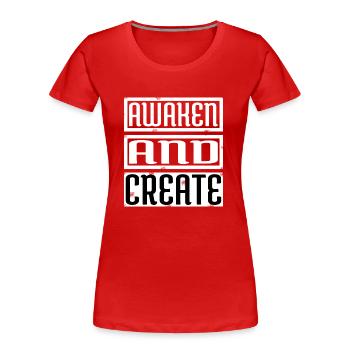 bday personal enlightenment funny sayings - Frauen Premium Bio T-Shirt - Rot - Vorne - Mia (176cm)