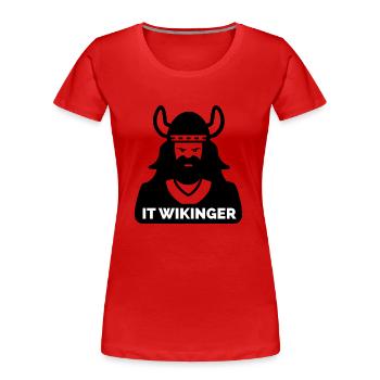 IT Viking 2 - T-shirt bio Premium Femme - rouge - Devant - Mia (176cm)