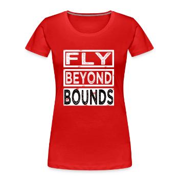Embrasser la liberté Déclaration Drôle Citation Drôle Drôle - T-shirt bio Premium Femme - rouge - Devant - Mia (176cm)
