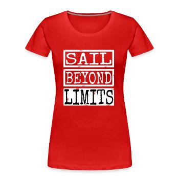 birthday present present cool funny - Frauen Premium Bio T-Shirt - Rot - Vorne - Mia (176cm)