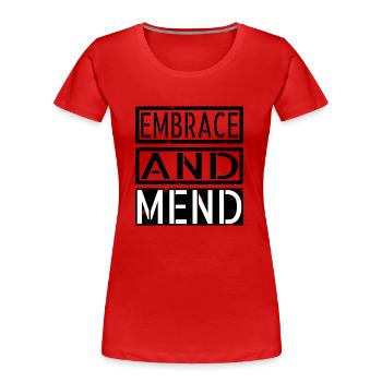 healing holistic healing self-healing sayings - Frauen Premium Bio T-Shirt - Rot - Vorne - Mia (176cm)