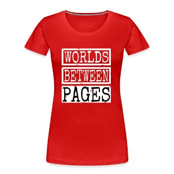 mental retreat reading lists finding solace - Frauen Premium Bio T-Shirt - Rot - Vorne - Mia (176cm)
