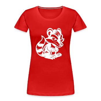 Bande dessinée Skunk - T-shirt bio Premium Femme - rouge - Devant - Mia (176cm)