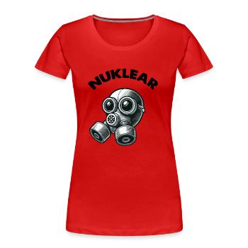 Gasmaske - Frauen Premium Bio T-Shirt - Rot - Vorne - Mia (176cm)