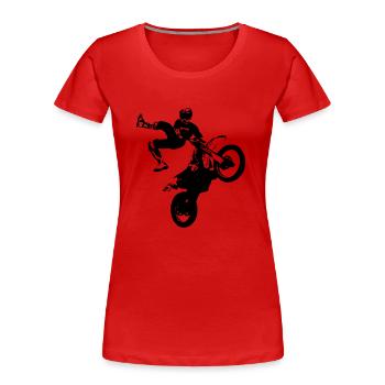 Freestyle Motocross - FMX - Frauen Premium Bio T-Shirt - Rot - Vorne - Mia (176cm)