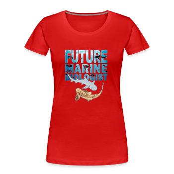 Leopard Shark Whitetip Reef Shark - Women's Premium Organic T-Shirt - red - Front - Mia (176cm)