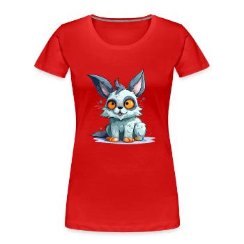 Blougo le streum - Frauen Premium Bio T-Shirt - Rot - Vorne - Mia (176cm)