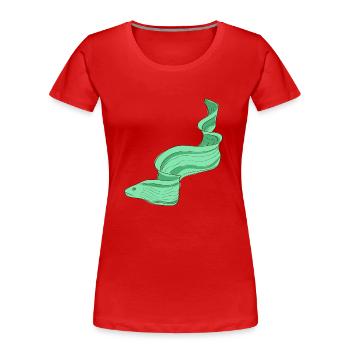 Meerestiere - Frauen Premium Bio T-Shirt - Rot - Vorne - Mia (176cm)