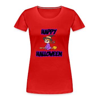 KAWAII WITCH - Women's Premium Organic T-Shirt - red - Front - Mia (176cm)