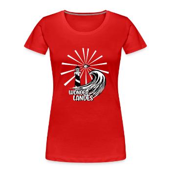 Contis Wonderlandes - Women's Premium Organic T-Shirt - red - Front - Mia (176cm)
