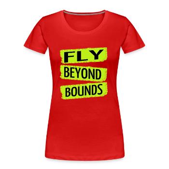 funny quote present bday creative thinking - Frauen Premium Bio T-Shirt - Rot - Vorne - Mia (176cm)