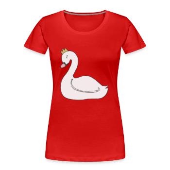 Le Lac des cygnes - T-shirt bio Premium Femme - rouge - Devant - Mia (176cm)