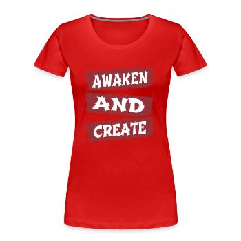 jokes gift birthday present - Frauen Premium Bio T-Shirt - Rot - Vorne - Mia (176cm)