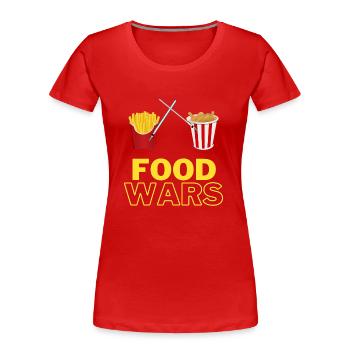 FOOD WARS - Frauen Premium Bio T-Shirt - Rot - Vorne - Mia (176cm)