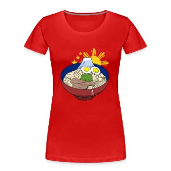 Philippines Filipino Japan Flag I Gift - Women's Premium Organic T-Shirt - red - Front - Mia (176cm)