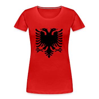 kosovo - Frauen Premium Bio T-Shirt - Rot - Vorne - Mia (176cm)