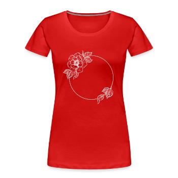Florist Blume Pflanze Natur Gärtner - Frauen Premium Bio T-Shirt - Rot - Vorne - Mia (176cm)