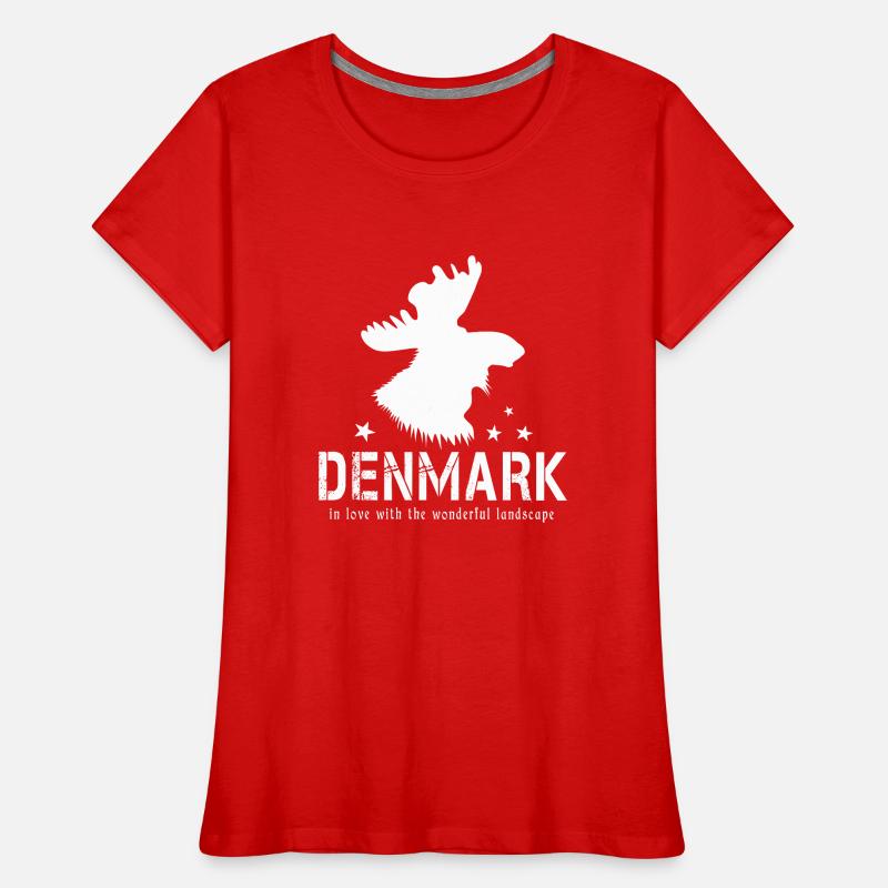 Dane Denmark Danish Moose Women's Premium Organic T-Shirt