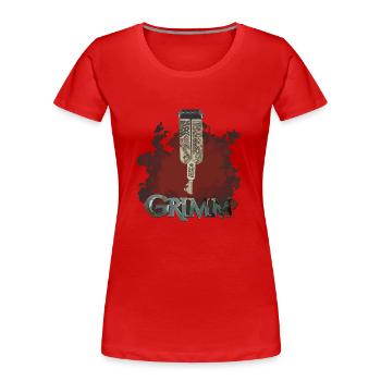 Grimm Schlüssel - Frauen Premium Bio T-Shirt - Rot - Vorne - Mia (176cm)