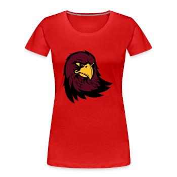 Aigle, Eagle - T-shirt bio Premium Femme - rouge - Devant - Mia (176cm)