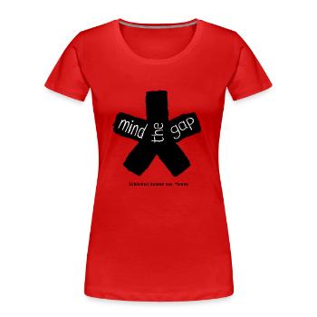 blockedTitle - Frauen Premium Bio T-Shirt - Rot - Vorne - Mia (176cm)