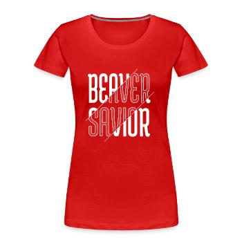 dictons drôles, partisans des droits des animaux, blague - T-shirt bio Premium Femme - rouge - Devant - Mia (176cm)