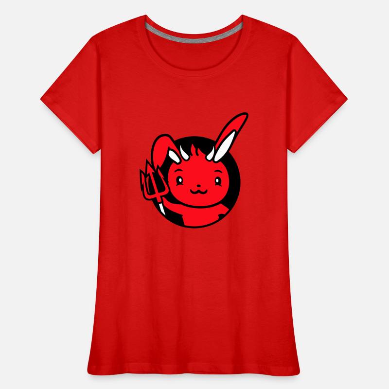 Bunny Devil Demon Evil Satan Hell Trident Costume Women's Premium Organic T-Shirt
