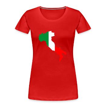 Italien Farben nicht abgebaut - Frauen Premium Bio T-Shirt - Rot - Vorne - Mia (176cm)