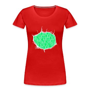 bday geburtstagsgeschenkidee witzig geschenkidee - Frauen Premium Bio T-Shirt - Rot - Vorne - Mia (176cm)