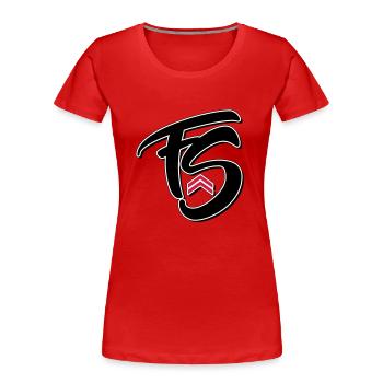 Frischer Stil - Frauen Premium Bio T-Shirt - Rot - Vorne - Mia (176cm)