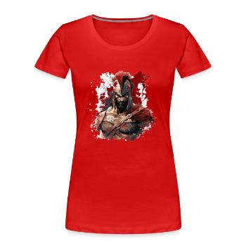 Sparta Design Spartans Greece Spartan - Women's Premium Organic T-Shirt - red - Front - Mia (176cm)