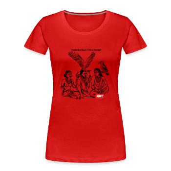 LGBT 9 - Frauen Premium Bio T-Shirt - Rot - Vorne - Mia (176cm)