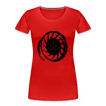 Felge - Frauen Premium Bio T-Shirt - Rot - Vorne - Mia (176cm)