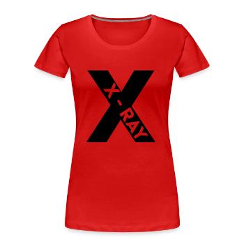 NATO X - Frauen Premium Bio T-Shirt - Rot - Vorne - Mia (176cm)