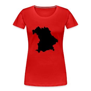 Bayern - Frauen Premium Bio T-Shirt - Rot - Vorne - Mia (176cm)
