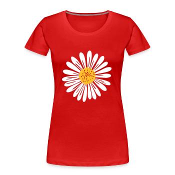 Daisy - Women's Premium Organic T-Shirt - red - Front - Mia (176cm)